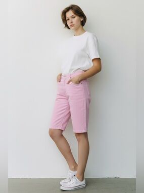 Moschino Vintage Pink Jean Capris Classic Straight-Leg size 32